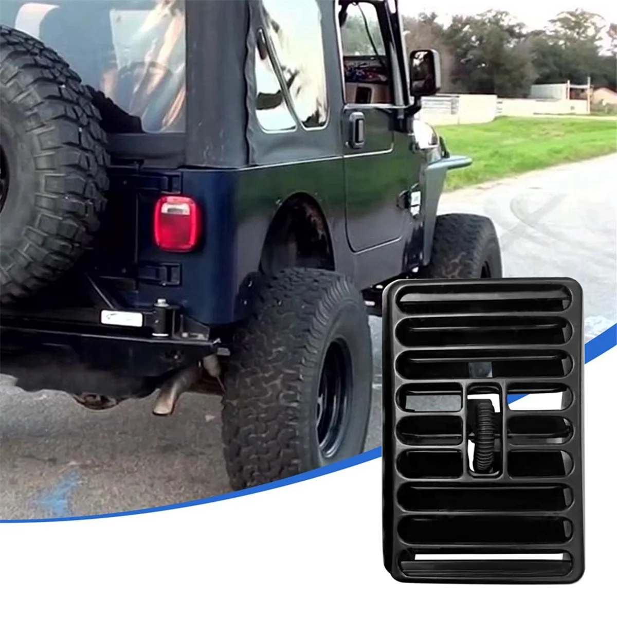 Efficient convenient5DP55TAZ Car Side Dash Vents Louver Outlet Driver Passenger for Jeep Wrangler TJ 1997-2006 excellent quality