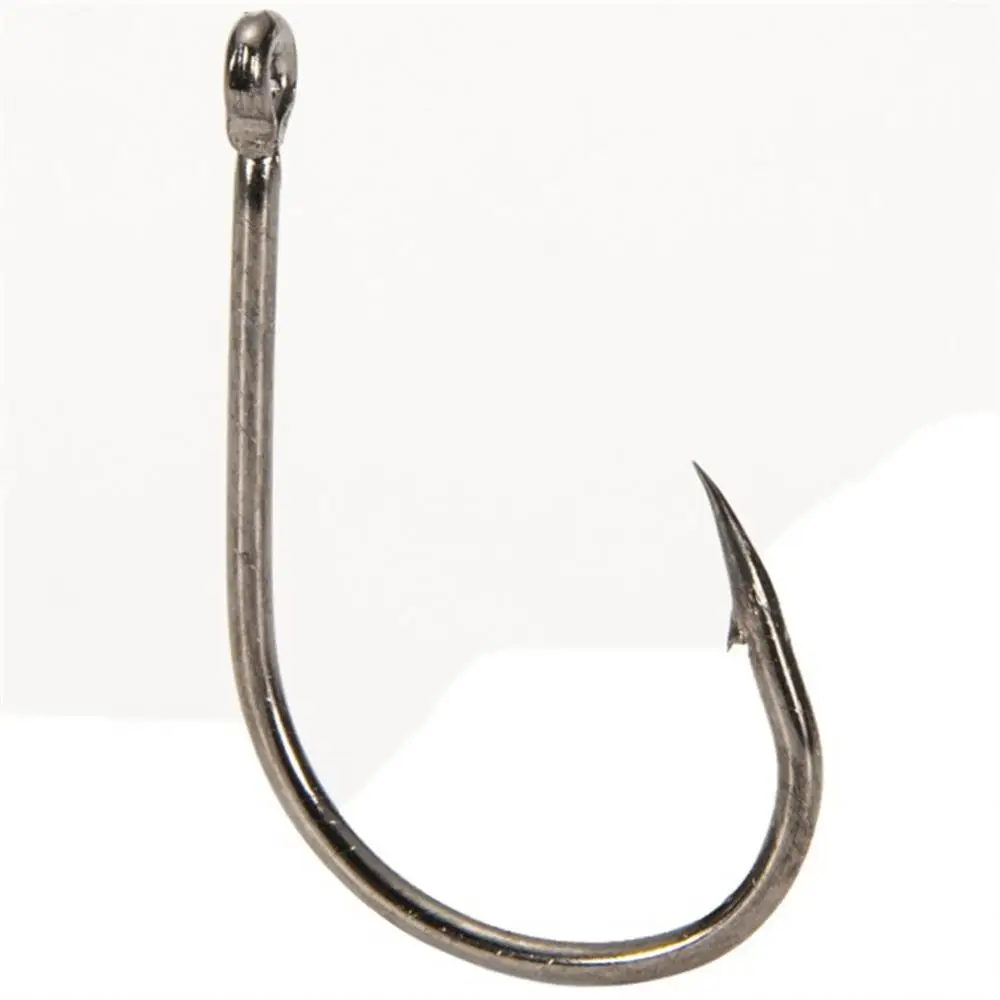 خطاف سمك عالي الكربون من الفولاذ مع فتحة ، لويا ، إكسسوارات صيد
