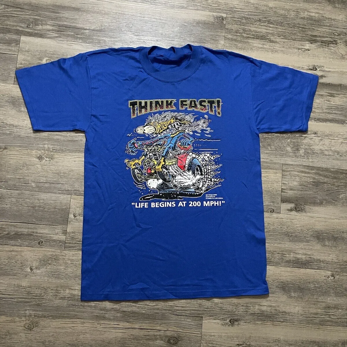 

New Rare 1994 Original Rat Fink Think Fast Gift For Fans Unisex S-5XL Shirt SS12