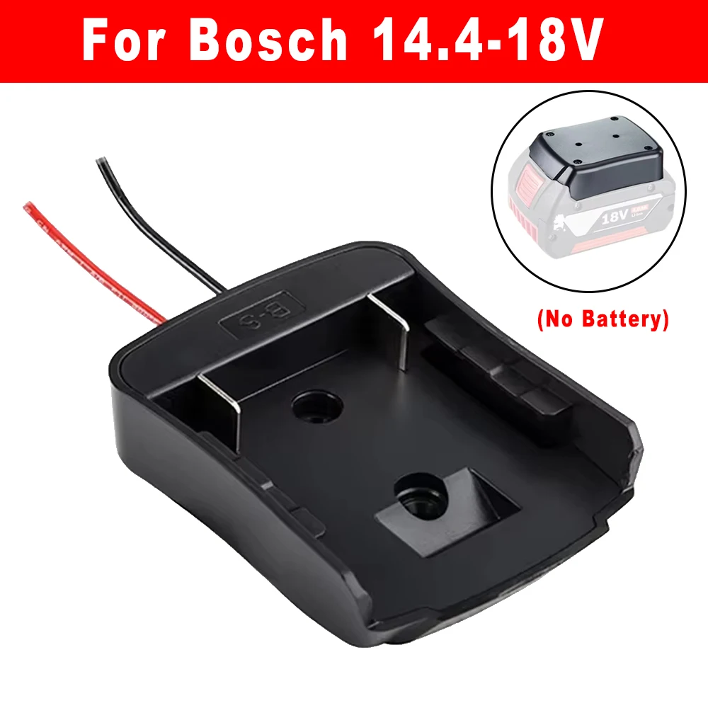 

Адаптер-переходник для аккумулятора Bosch 18 В, разъем питания основания литий-ионного аккумулятора, адаптер питания «сделай сам», разъем питания с 14AWG