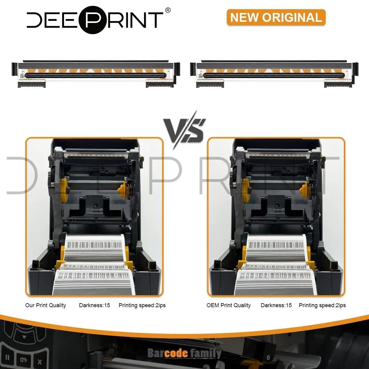 P1115689/P1115687 203DPI Thermal Printhead for Zebra ZD220D ZD230D ZD888D Barcode Label Printers Print Head | 3-Month Warranty