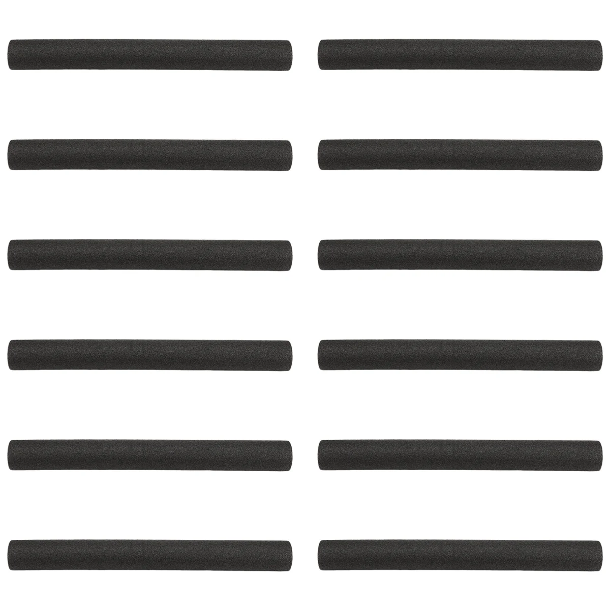 12 قطعة من أكمام رغوة عمود الترامبولين من ريري، استبدال بطانة ترامبولين، أكمام واقية من ترامبولين أنابيب إسفنجية باللون الأسود