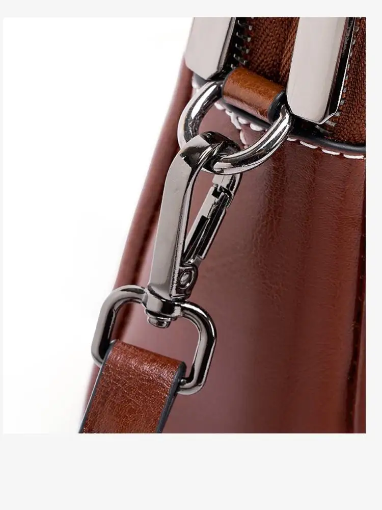 Zency 100% Oil Wax Top Leather Small Crossbody Bags For Women Designer Shoulder Messenger Bag For Phone Handbag Purse 2026