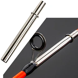 1Pc Fishing Rod Connecting Tube Fishing Rod Building Repair Fishing Pole DIY Metal Connection Port Reinforce Fishing Hooks Parts