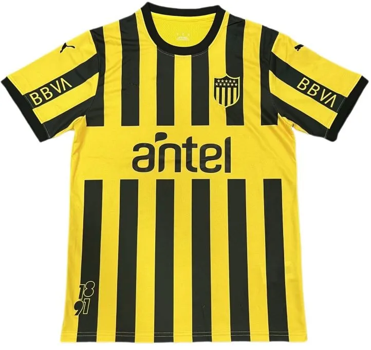 2024/25 Peñarol Home Gold/Black Kit Men's Youth Kids Shirt