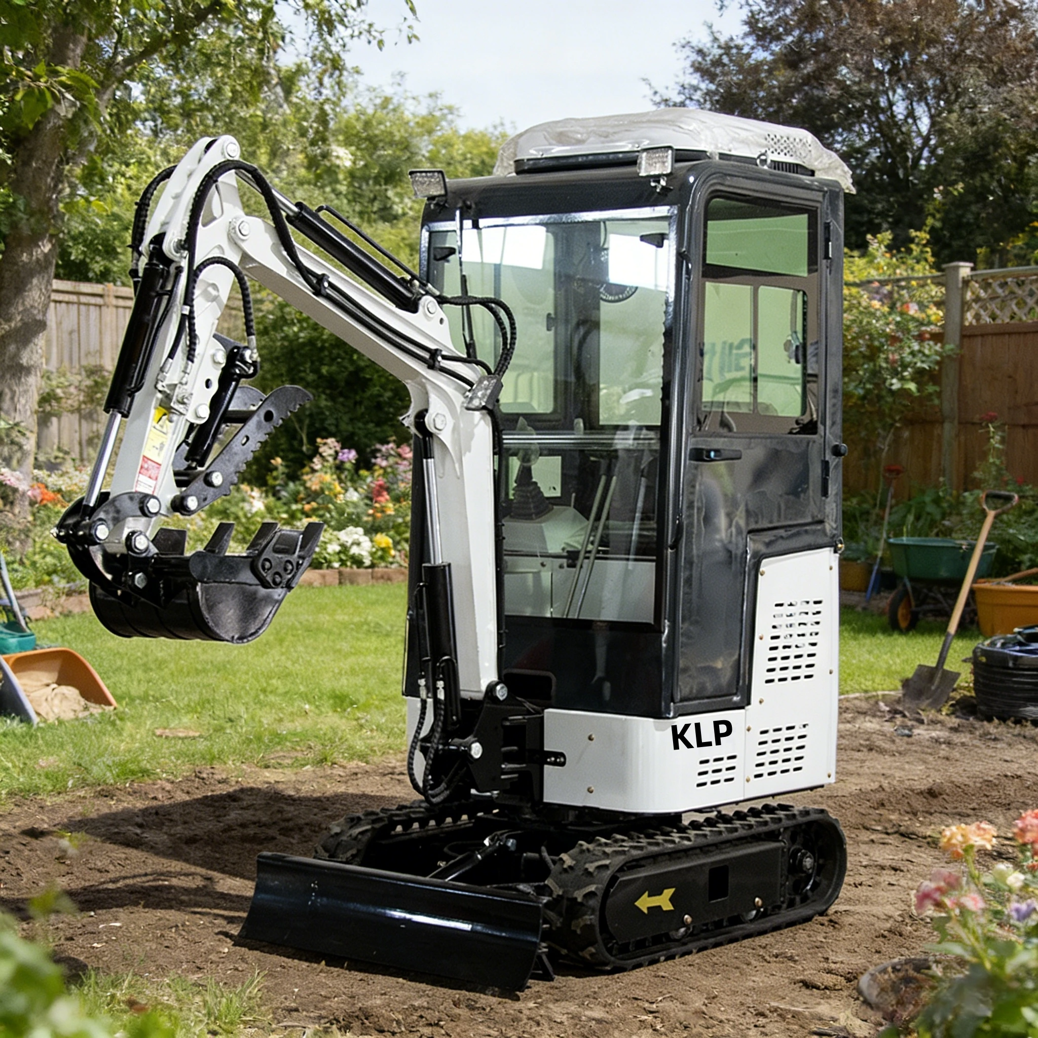 

Enclosed Cab 1.5 Ton CE Mini Excavator Multi Purpose Digger for Farm and Garden EU Customized Kubota Diesel Engine