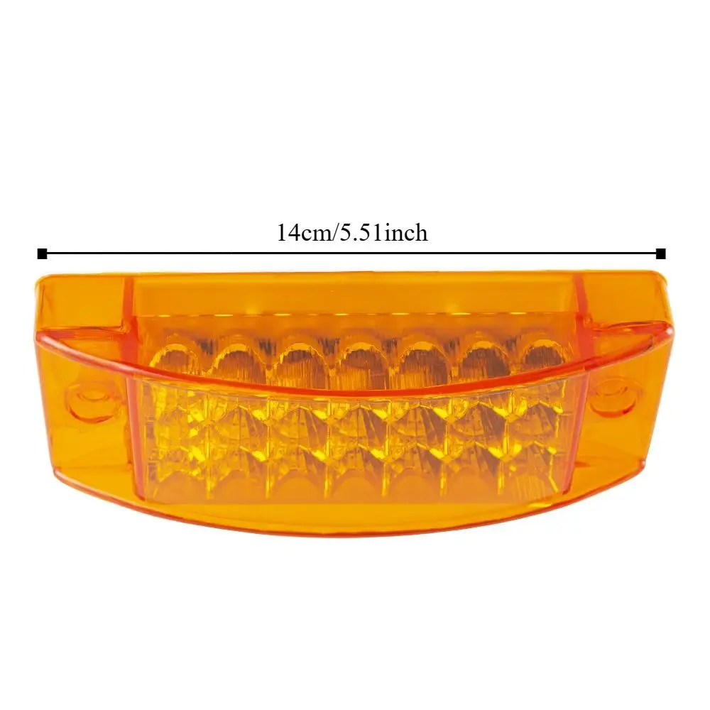 Luce di ingombro per camion 21LED ad alta luminosità Quadrato anti-collisione Indicatore LED Luce laterale Avvertimento Lampeggiante Lampada per auto