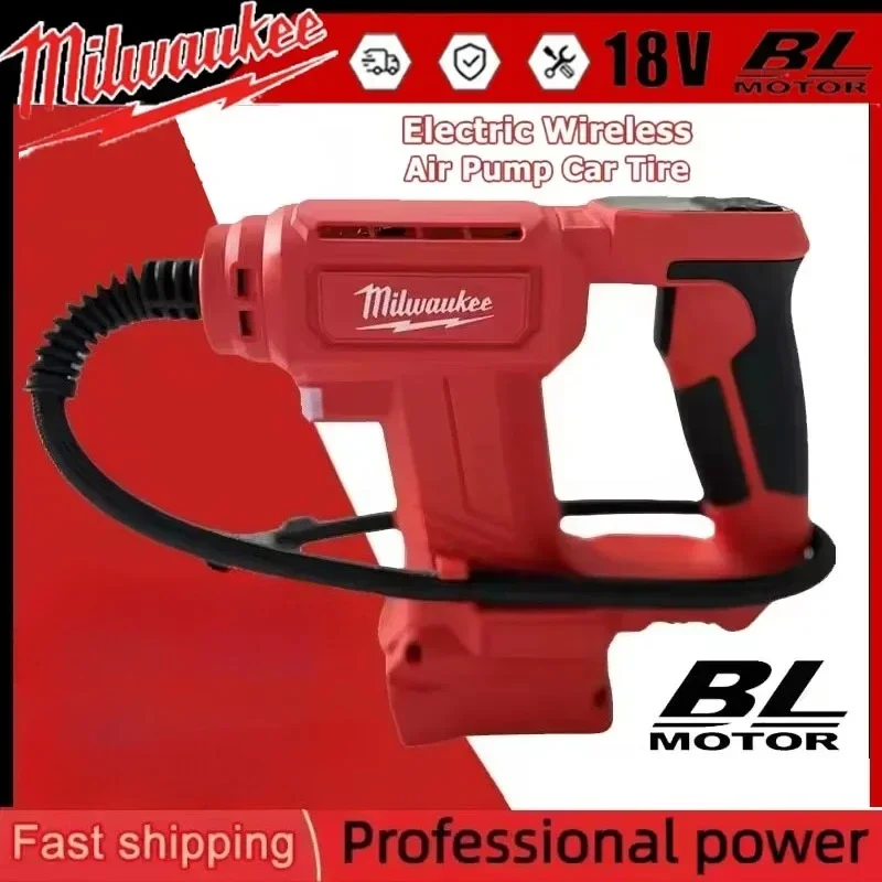 Milwaukee Wireless Portable Electric  Air Pump Car Tire Automatic Inflator With Digital Display Air Compressor For 18V Battery