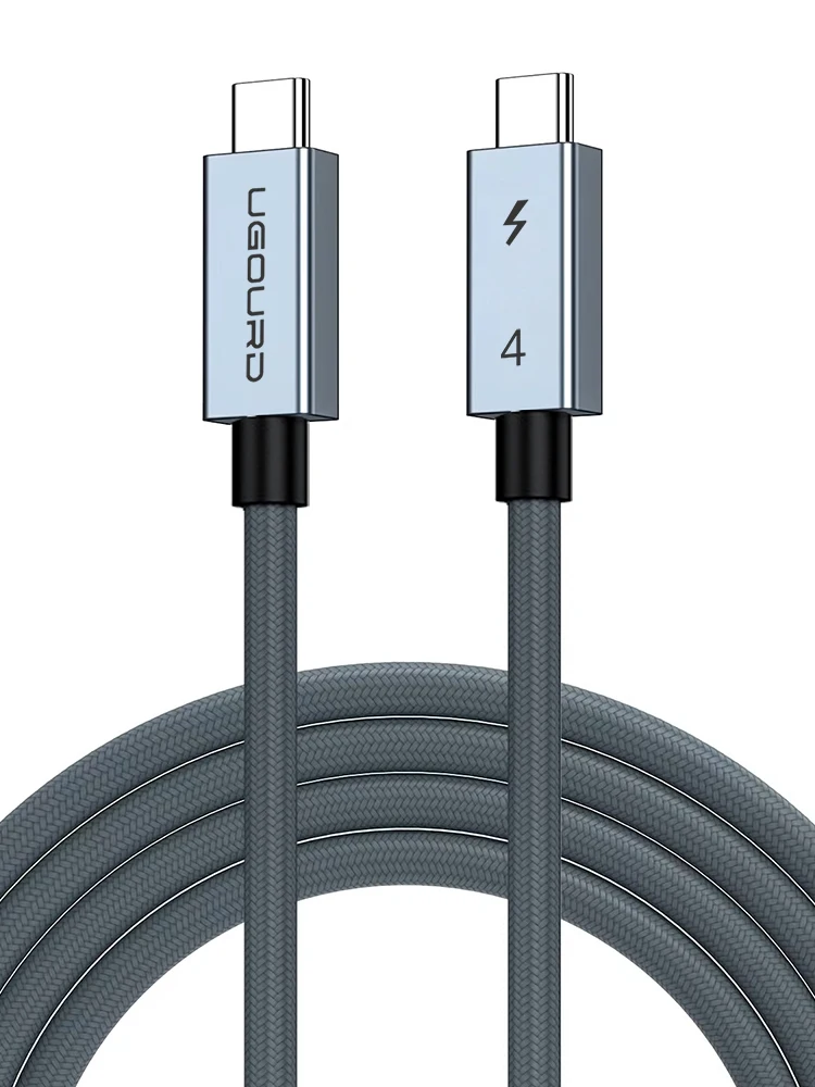 맥북 도크용 데이터 전송 케이블, 썬더볼트 3 USB C 타입, 8K 호환, 40gbps, 240W, USB4 고속 충전 케이블