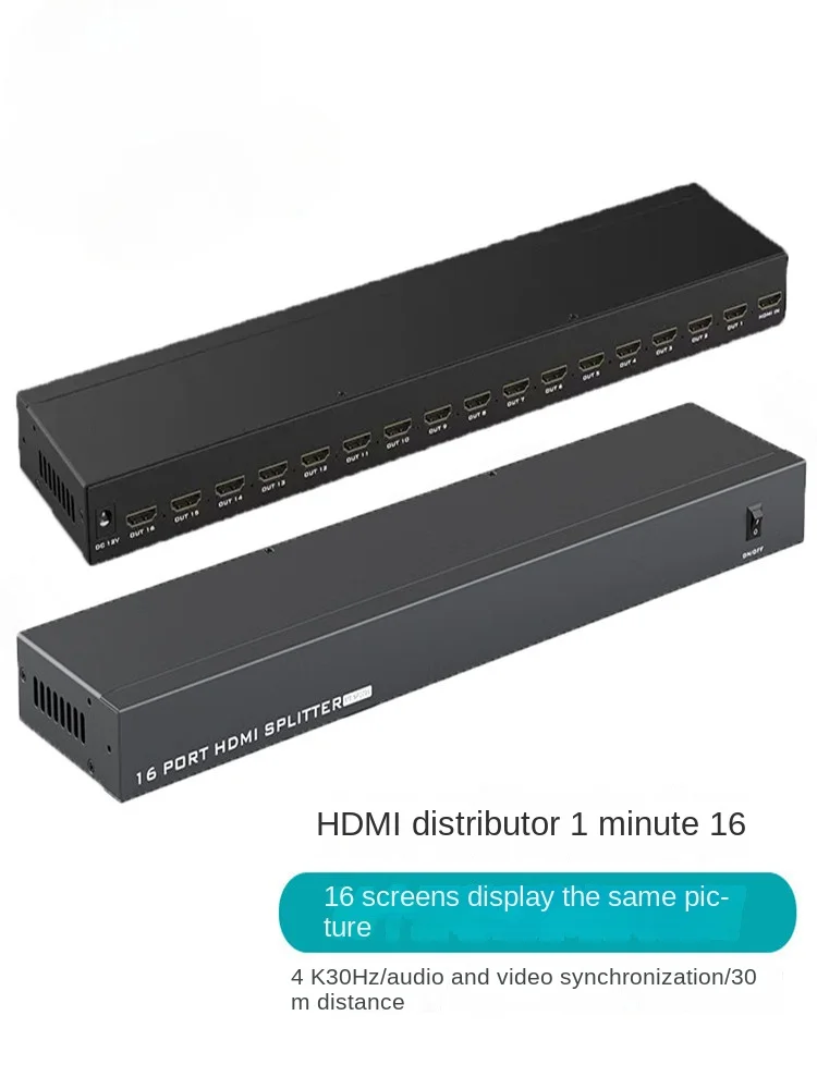 MT-SP1016 HD HDMI distributor 1 in 16 out 1 in 16 TV screen splitter 4K