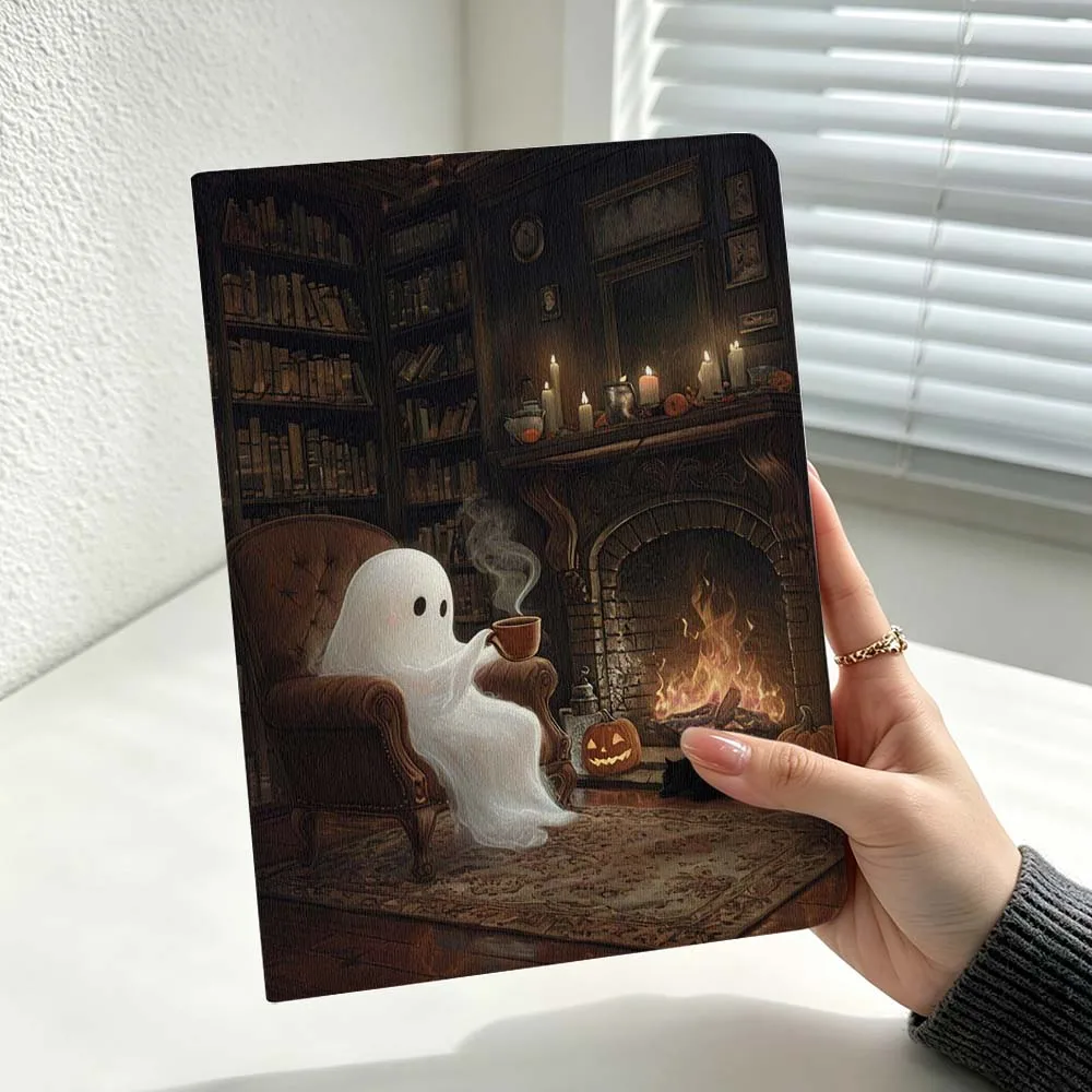 Cartoon Ghost Fireplace Tea For Huawei MatePad MediaPad MagicPad Honor Pad 10 9 8 X10 X9 X8 Pro Soft Inch Tablet Case Cover