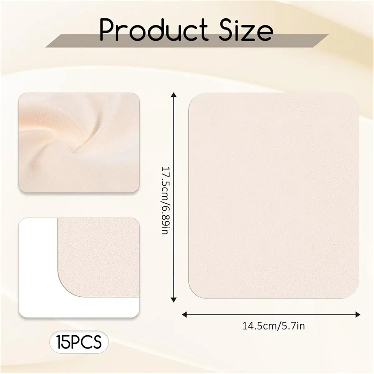 【~ New A21Z】15 Pcs Chamois Cloth, Pre Cut Chamois Pottery Trimming Tools for Smoothing Pot Rim Ceramic Pottery Tool