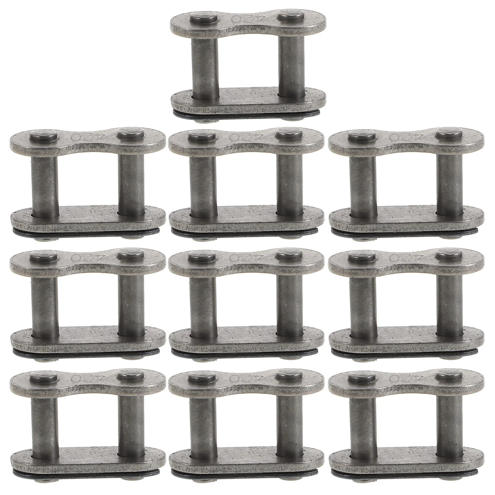

10Pcs Heavy-Duty Motorcycle Chain Connector Reinforced Chain Link Coupler for Bikes Atv Off-Road Transmission Repair