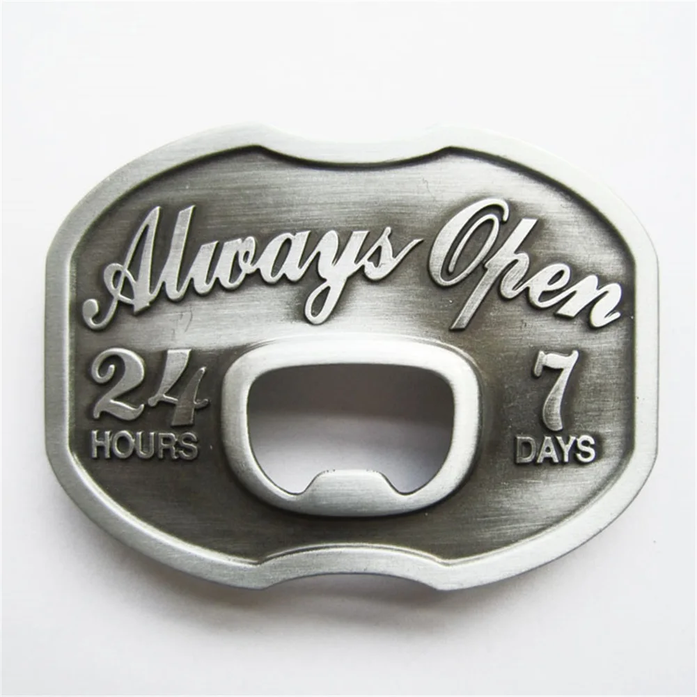 

New Vintage Always Open Beer Bottle Opener Belt Buckle also Stock in US BUCKLE-OC015AS Free Shipping