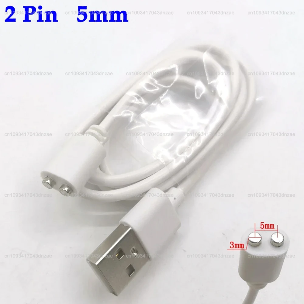 10pcs/set Magnetic Charging Cable center spacing 2 Pin 5-10mm Magnet Suctio USB Power charger for Beauty instrument Smart device