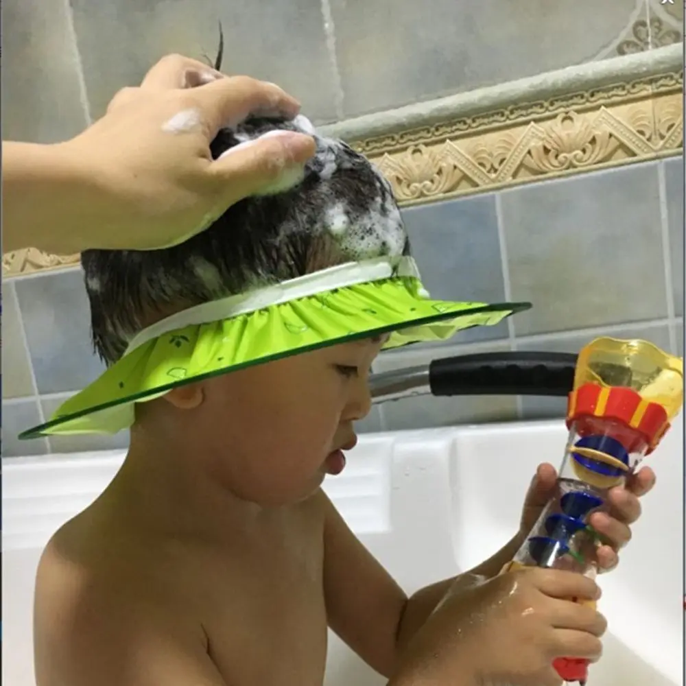 Seguro criança adulto bebê lavagem protetor de cabelo chuveiro proteger banho shampoo touca toucas de banho