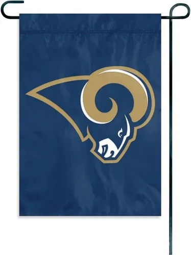 Los Angeles Rams Embroidered Garden Flag W/FREE Window Hanger Included NFL Gift uua
