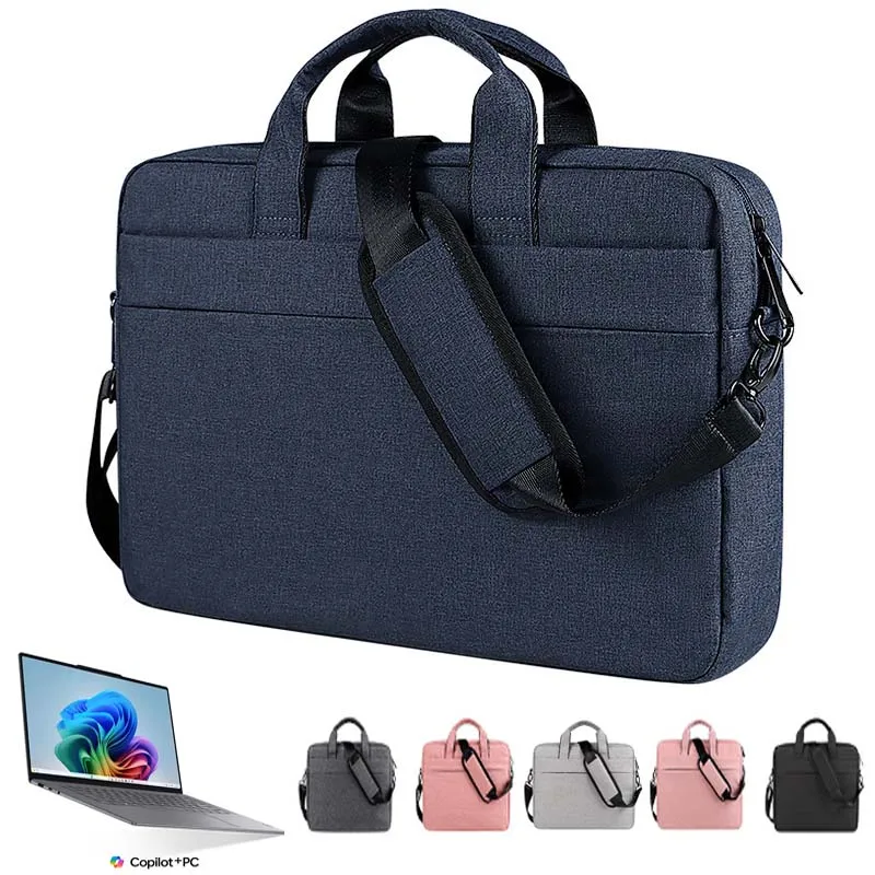 

for Lenovo Yoga Slim 7i Aura Edition Shoulder Bag Waterproof Sleeve Handle Zip Pouch Notebook CarryCase with Pockets Hang Belt