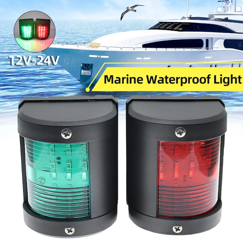 Boat Marine Sailing Light LED Navigation Signal Light Signal Lamp Red Green White Color Anchor Light for Yacht Marine 12V