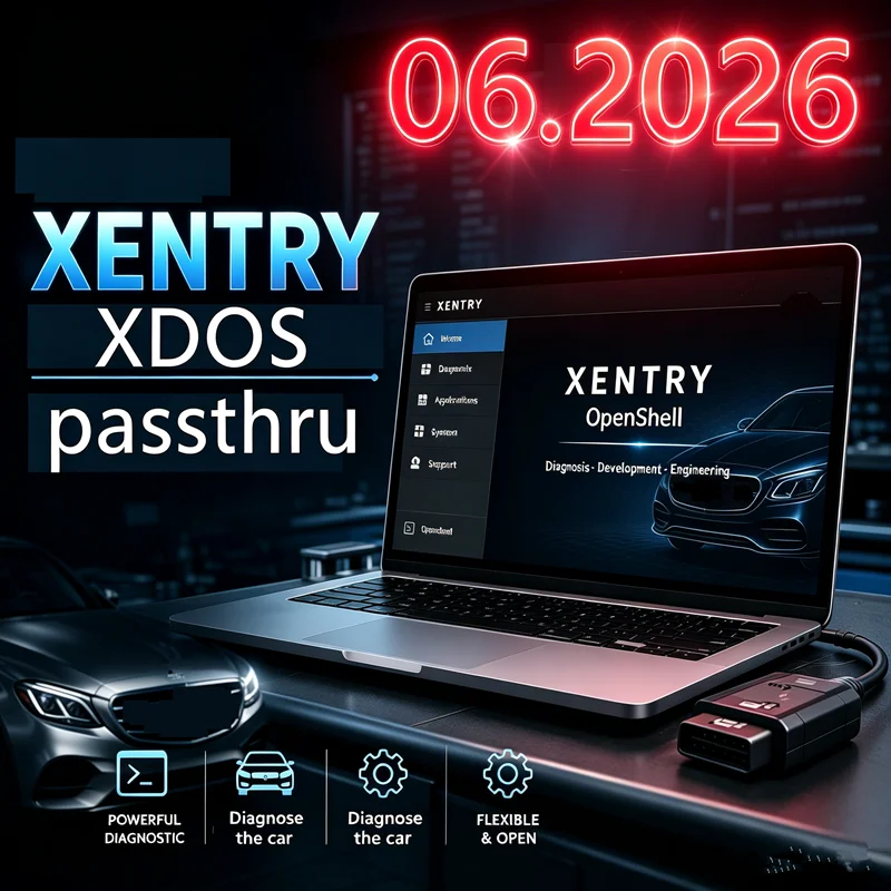 06.2026 Xentry passthru version for openport 2.0 J2534 SM2  XDOS version for MB STAR VCX SE C6 software install onlin