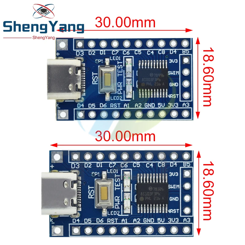 TZT STM8S003F3P6 STM8S103F3P6 لوحة النظام TYPE-C STM8S STM8 مجلس التنمية الحد الأدنى الأساسية مجلس لاردوينو STM لتقوم بها بنفسك عدة
