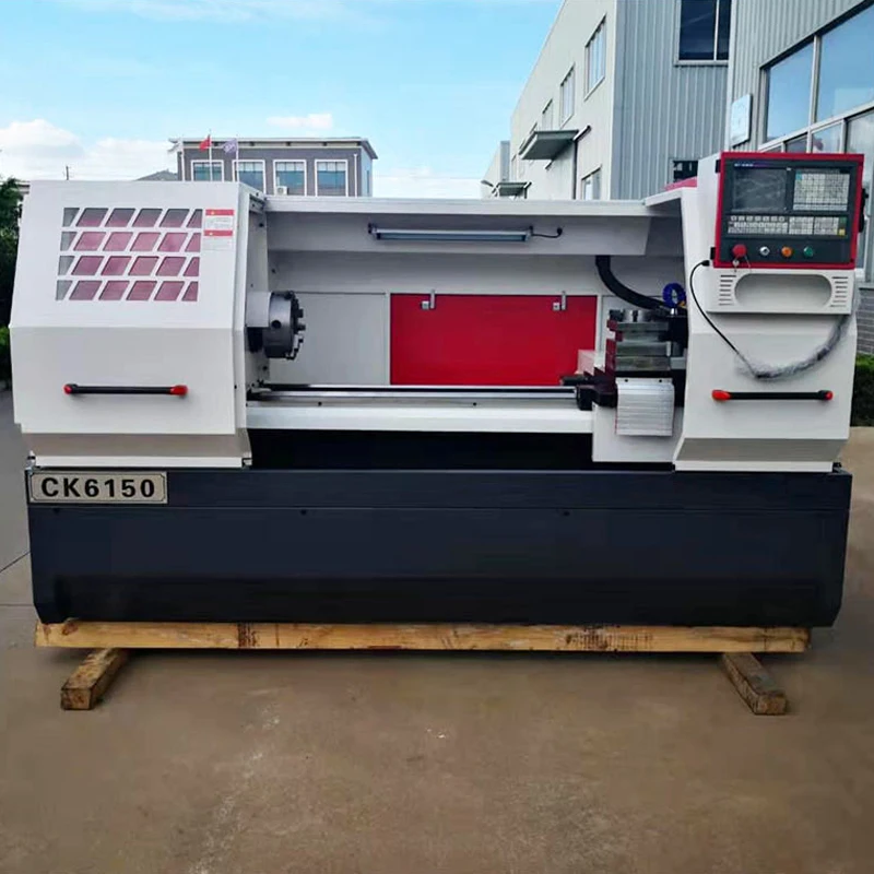 New CK6150 Horizontal Mini CNC Flat Bed Lathe Machine with Control Light Single Spindle Auto Lathe