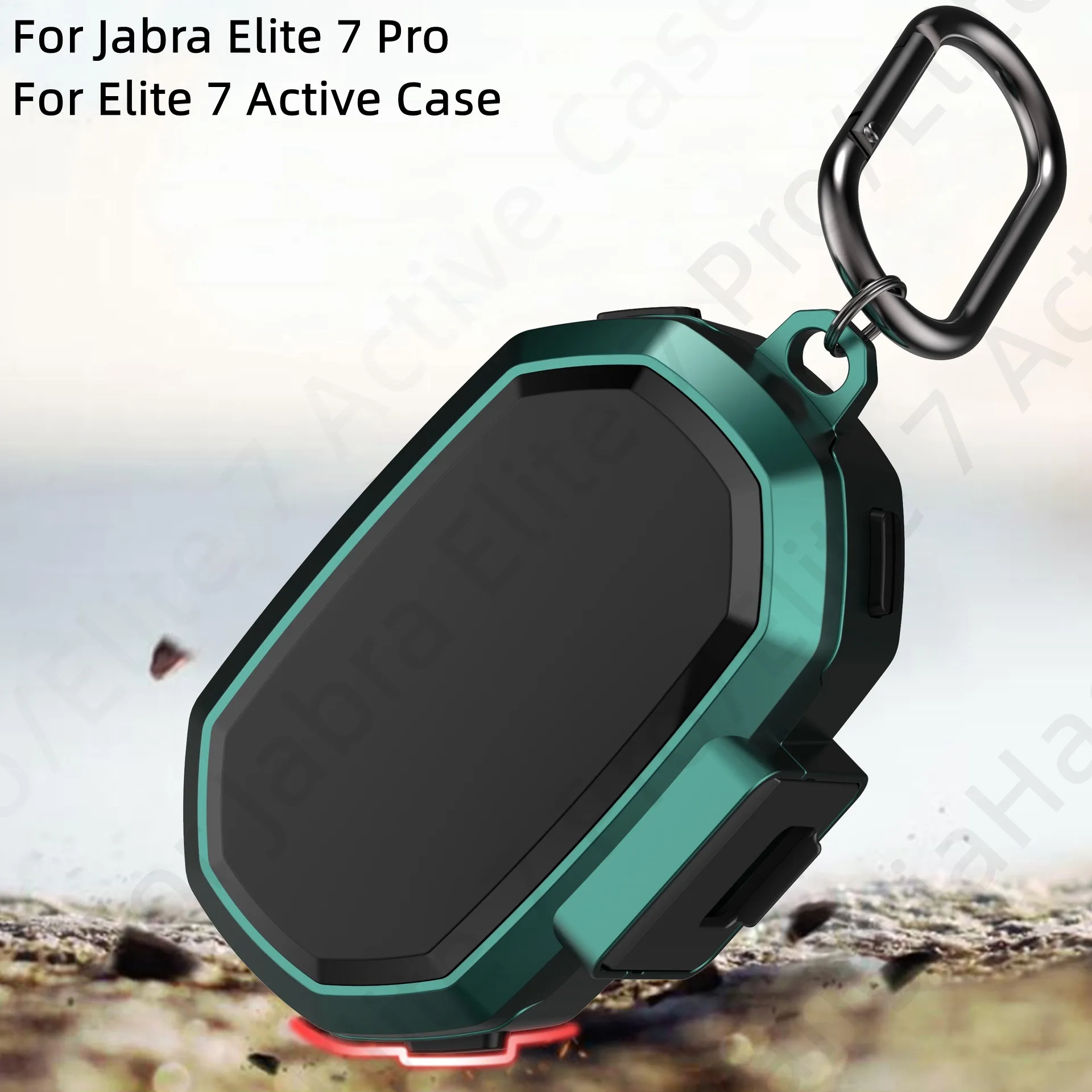 

Armor For Jabra Elite 7 Pro/Elite 7 Active Case[with Safety Lock]Shockproof Hard Full-Body Rugged Protector For Elite 7 Pro Case