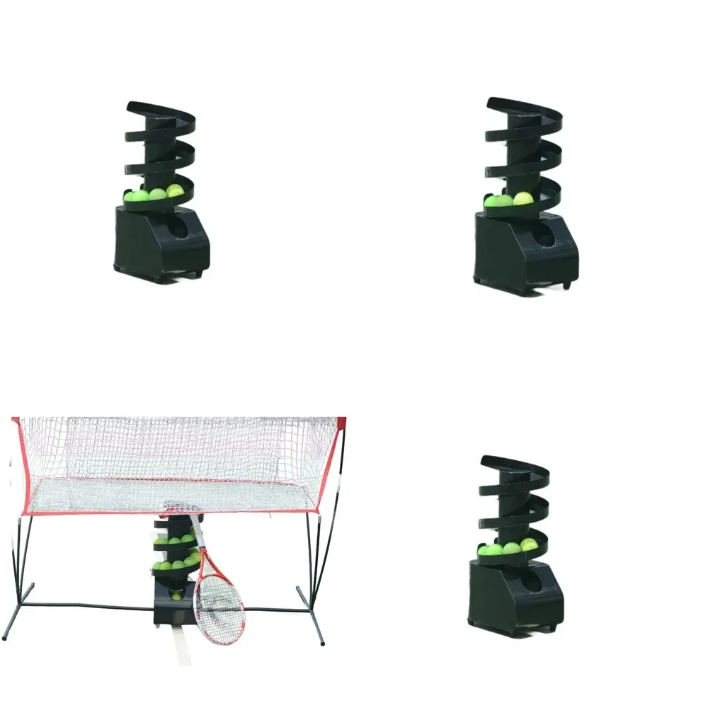 Portable Tennis Padel Pickleball Serving Machine for Training Practice Aid Ball Throwing Machine with Slide Rail for