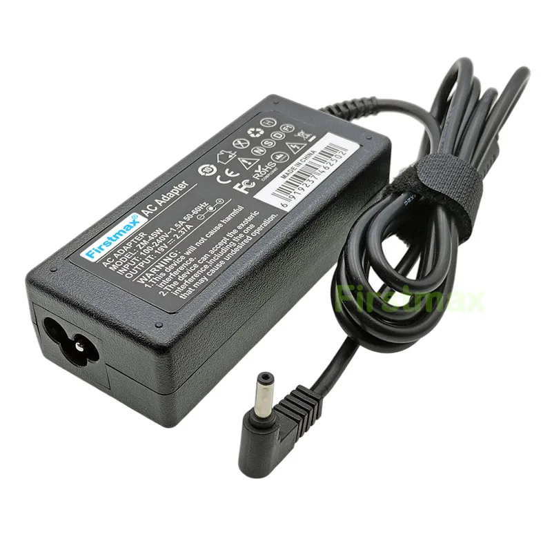 Fuente de alimentación de 19V, cargador de 2.37A y 45W para Asus R507LA, R518UA, R519UA, R520UA, R521UA, R523UA, R541NC, R541SC, R558UA, R571MA, ADP-45DW P