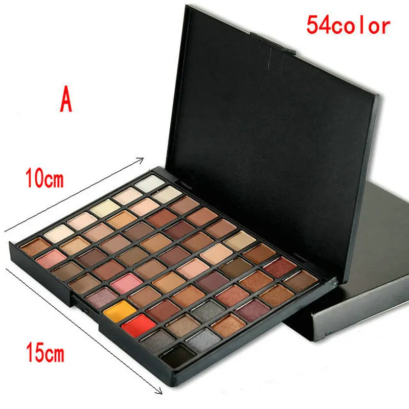 54/74/194 Colors Gliltter Eyeshadow Palette Matte Eye Shadow Pallete Shimmer Shine Nude Make Up Palette Set Kit Cosmetic Women