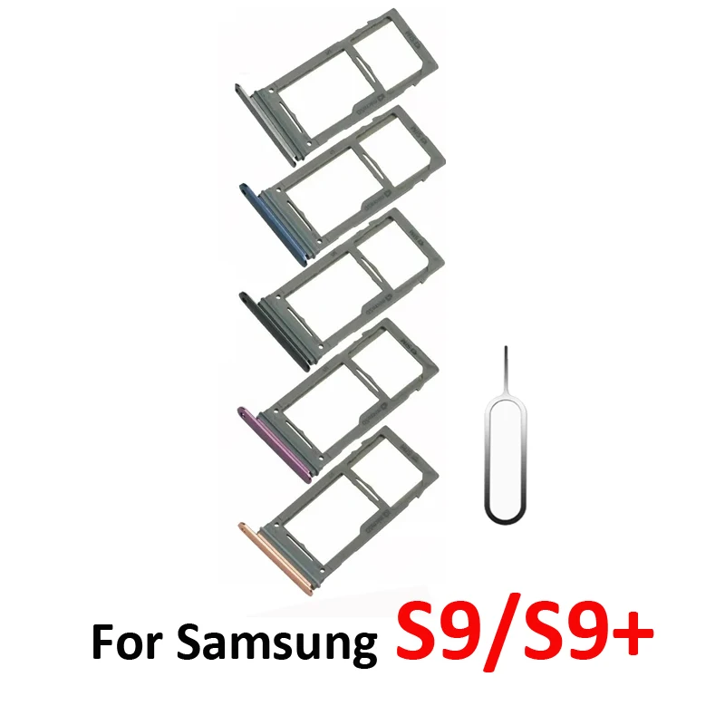 

For Samsung Galaxy S9 Plus G960 G960F G965 G965F G965FD G965U Phone New SIM Card Micro SD Chip Tray Holder Red