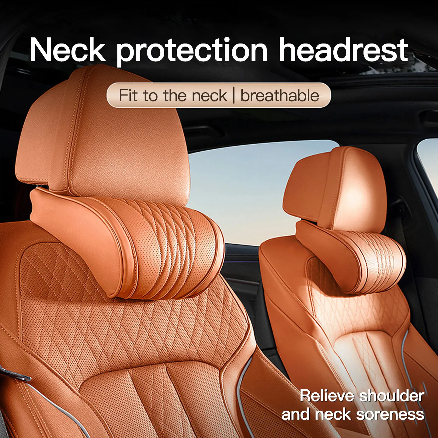 New Car Headrest Seat Neck Support Soft Comfortable Car Neck Pillow For Lincoln Aviator MKX MKZ Continental Nautilus MKC Corsair