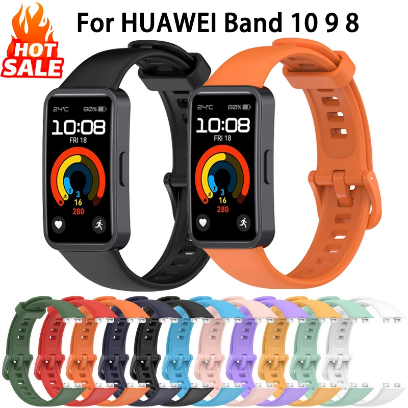 

Silicone Wrist Strap For Huawei Band 8 9 10 Bracelet Wristband Belt
