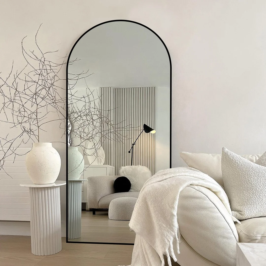 Modern european extra large arch full body length floor mirror