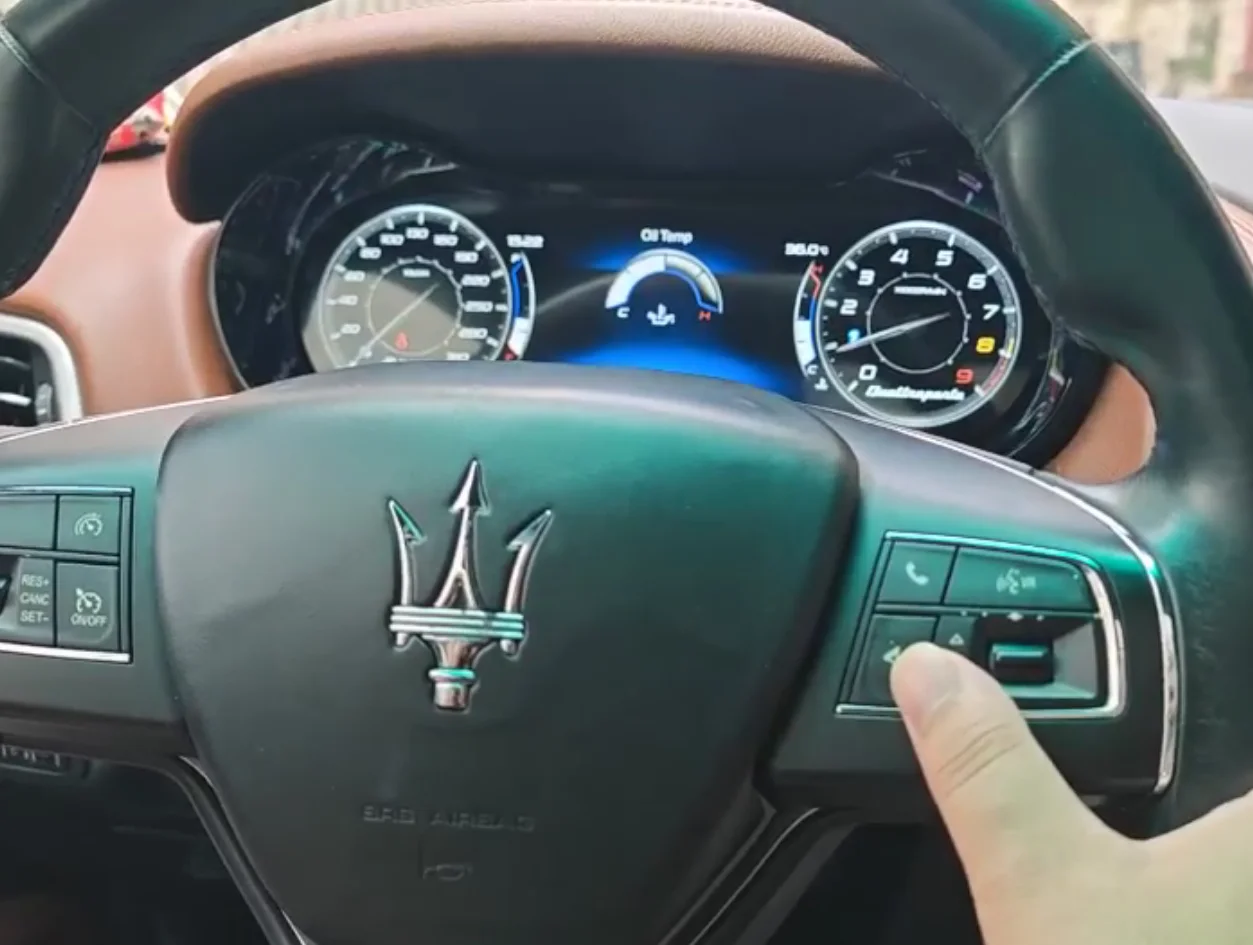 

LCD Instrument Dashboard For Maserati Ghibli 2014-2023 Digital Cluster Meter Speedometer Odometer Carplay GPS Map Navigation