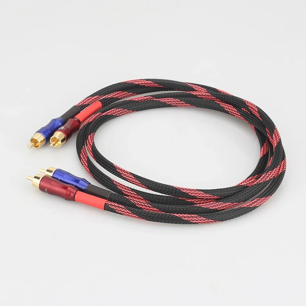 A53+XW50 Audiocrast Стереопара Кабель RCA Высокопроизводительный Hi-Fi аудиокабель премиум-класса 2rca на 2rca