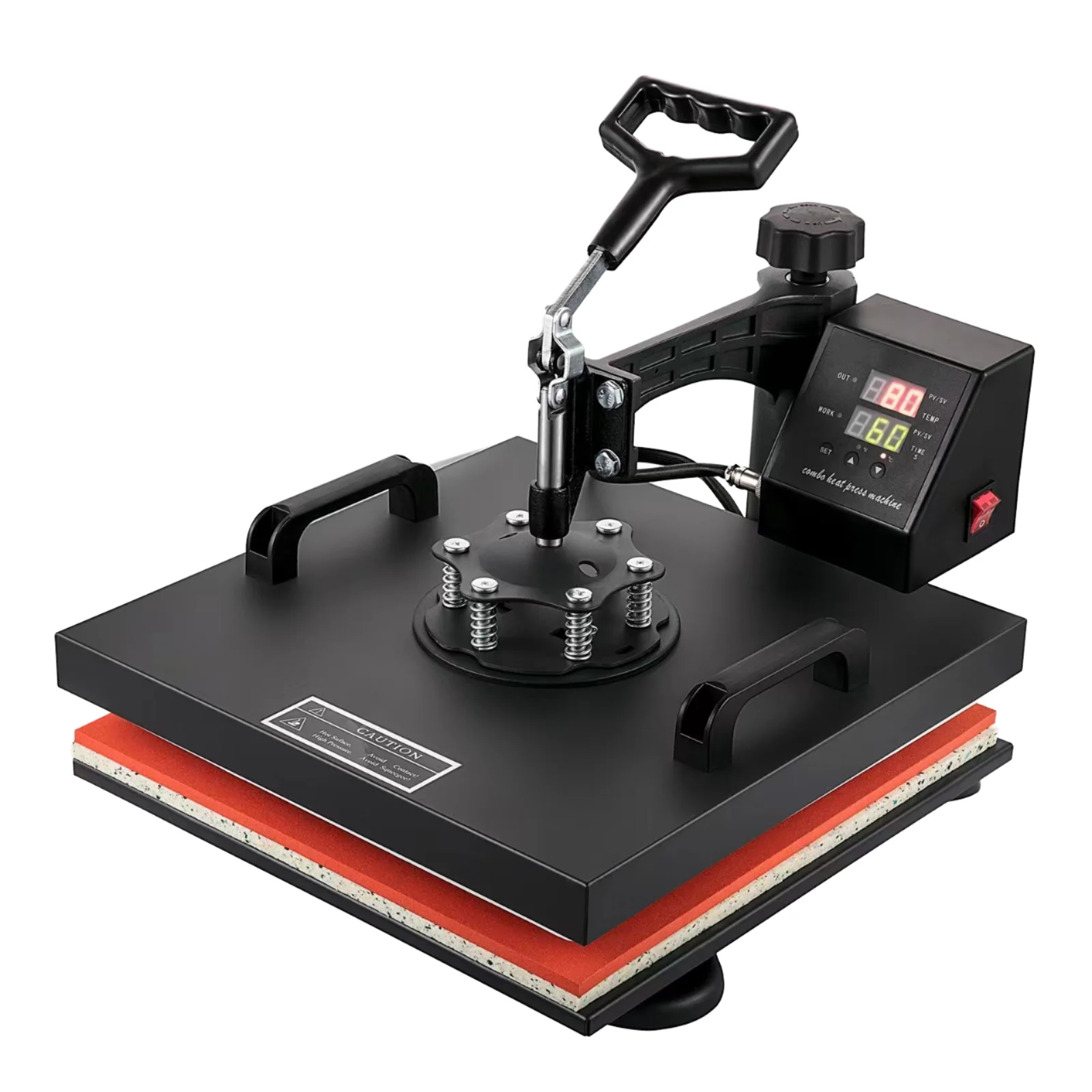 PEKAI 8 In 1 15 X15 Inch Semi-Automatic Heat Press Machine Combo Digital Multifunctional Sublimation 380x380mm Print