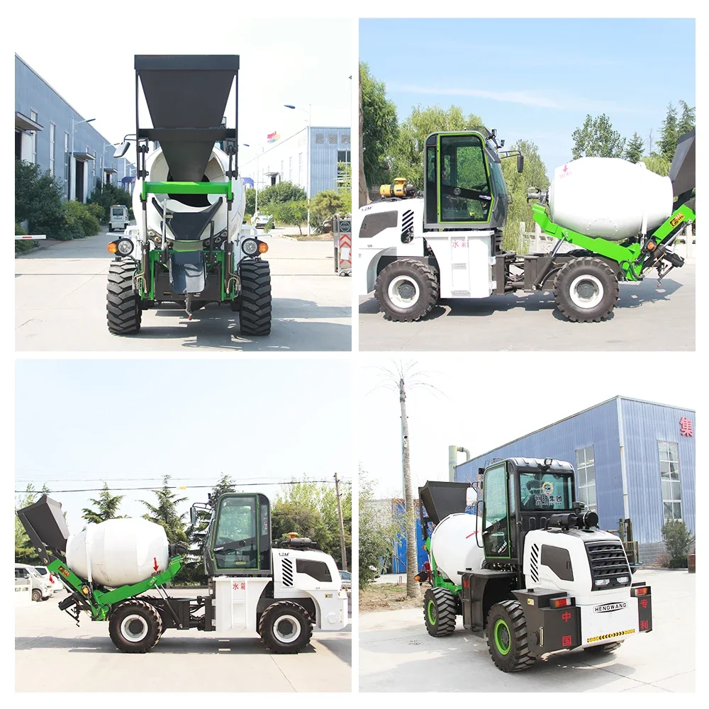 Hengwang HWJB120 Low Price Automatic Feeding Small Mini Truck Cement Concrete Mixer For Sale