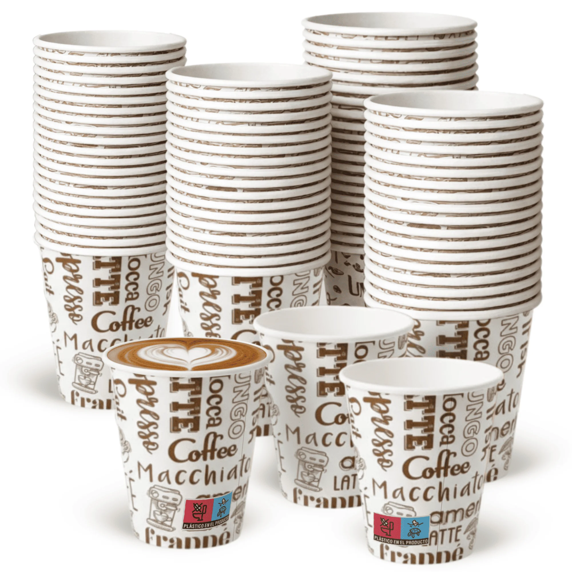 Vasos Cafe Desechables - Vasos de Papel Para Llevar Bebidas Calientes en Hostelería, Eventos y Catering - LAN&LAN