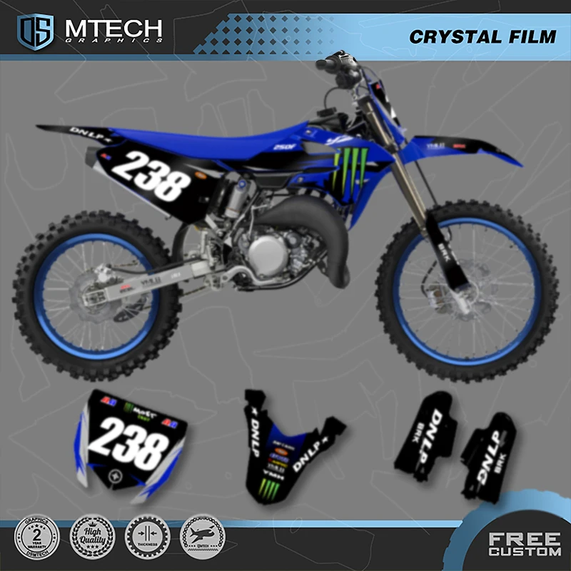 

DSMTECH пользовательские графические наклейки команды наборы наклеек для YAMAHA YZ85 2022 2023 2024 2025 85 005