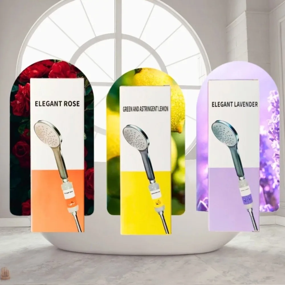 

Lavender/Rose/Lemon Shower Head Filter Anti-scaling Filter Impurities Filter Shower Head Dechlorination Water Softener