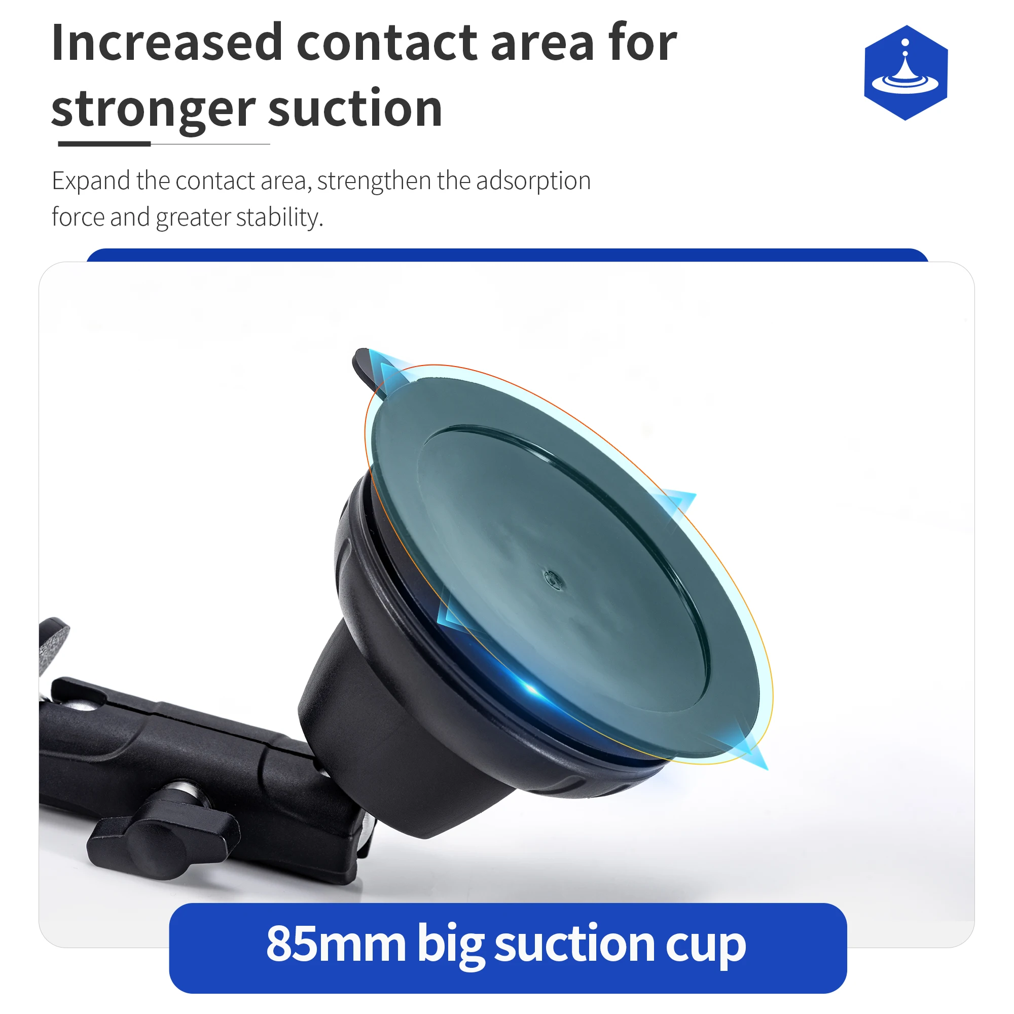 STARTRC Suction Cup Mount for DJI Pocket 3 Car Glass Sucker Stable Powerful Vacuum Suction Cup for Osmo Pocket 3 Accessories