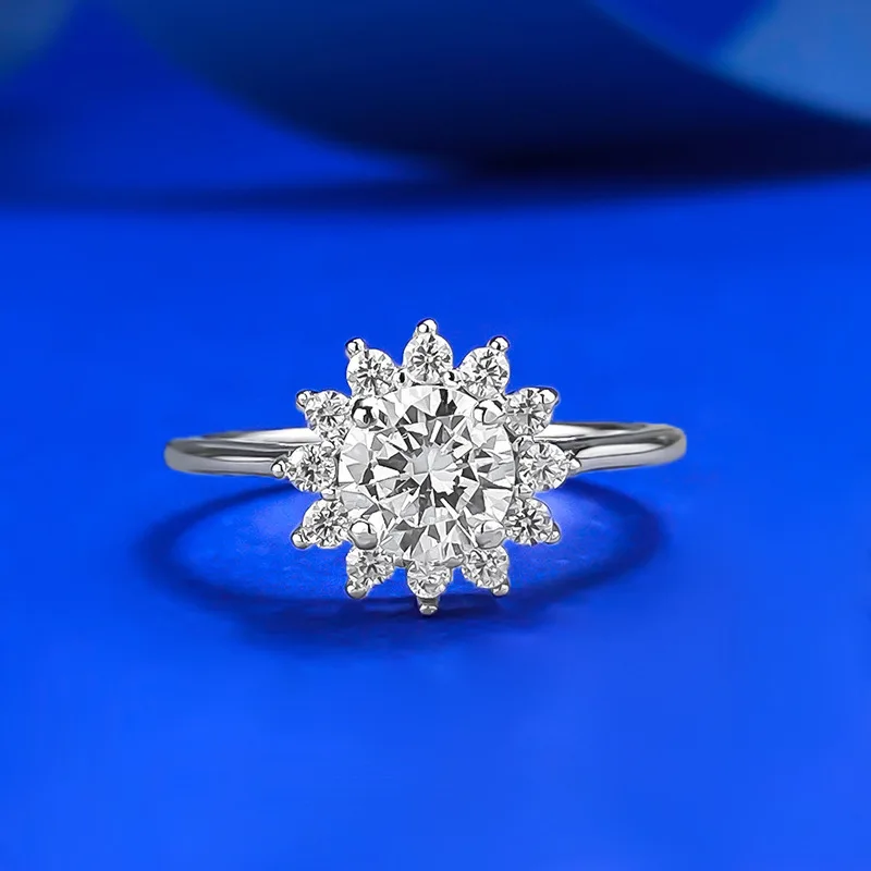 

S925 Silver Everyday Fashion Style 6.0mm Round White Diamond