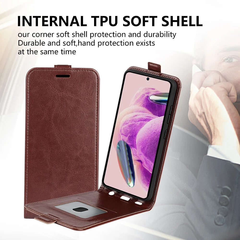 For xiaomi Redmi Note 12S Чехол для Case Flip Vertical PU Leather Phone Cover Coque Fundas Bag чехол For Xiaomi Redmi Note 12S