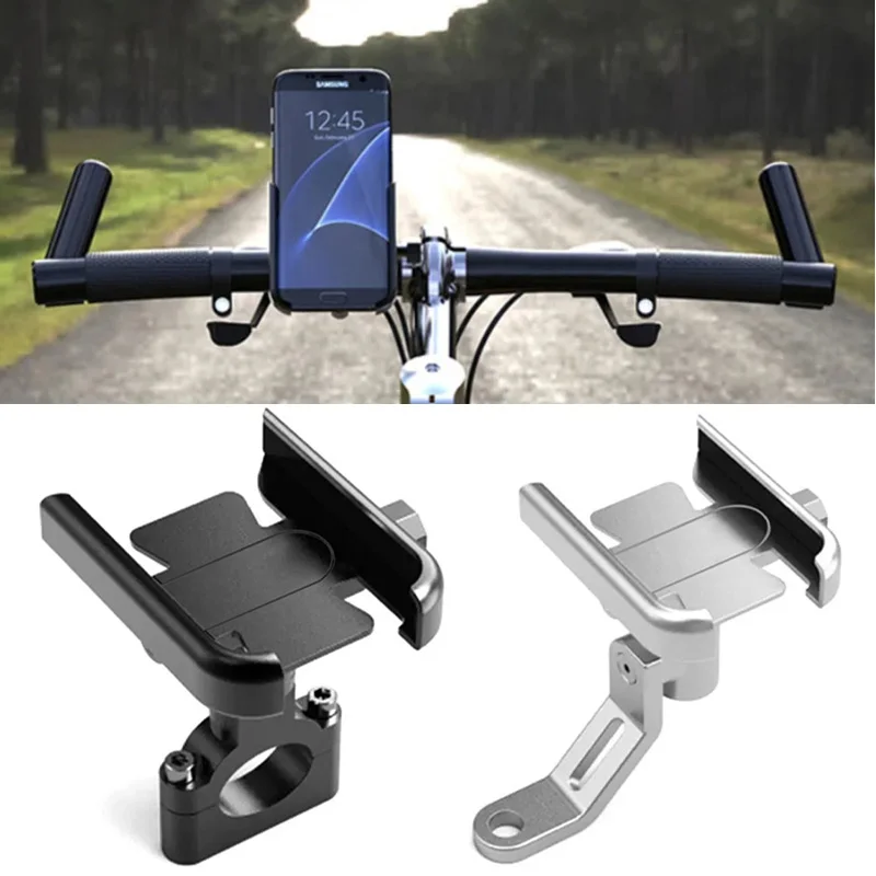AliExpress Motorcycle Bicycle Phone Holder GPS Bracket Cellphone Stand Handlebar Mount Adjustable Bike Phone Holder Non-slip Cycling Bracke