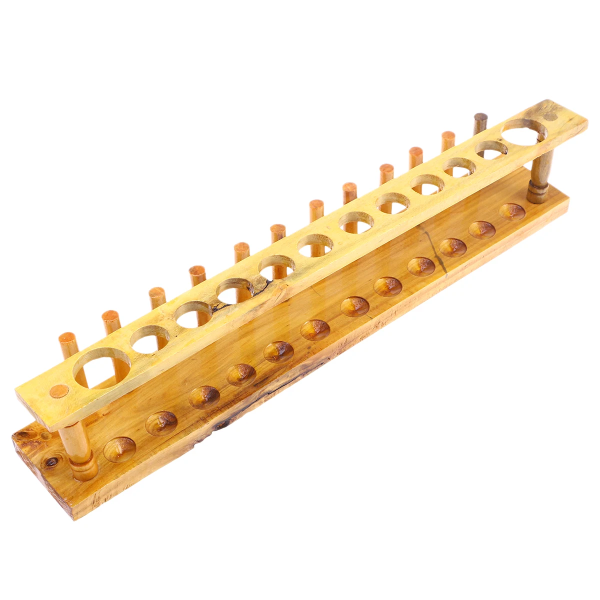 

Wooden Test Rack 12 Holes Reusable Hand Washable Laboratory Laboratory Supplies Supplies Holder Stand School Lab Equipment