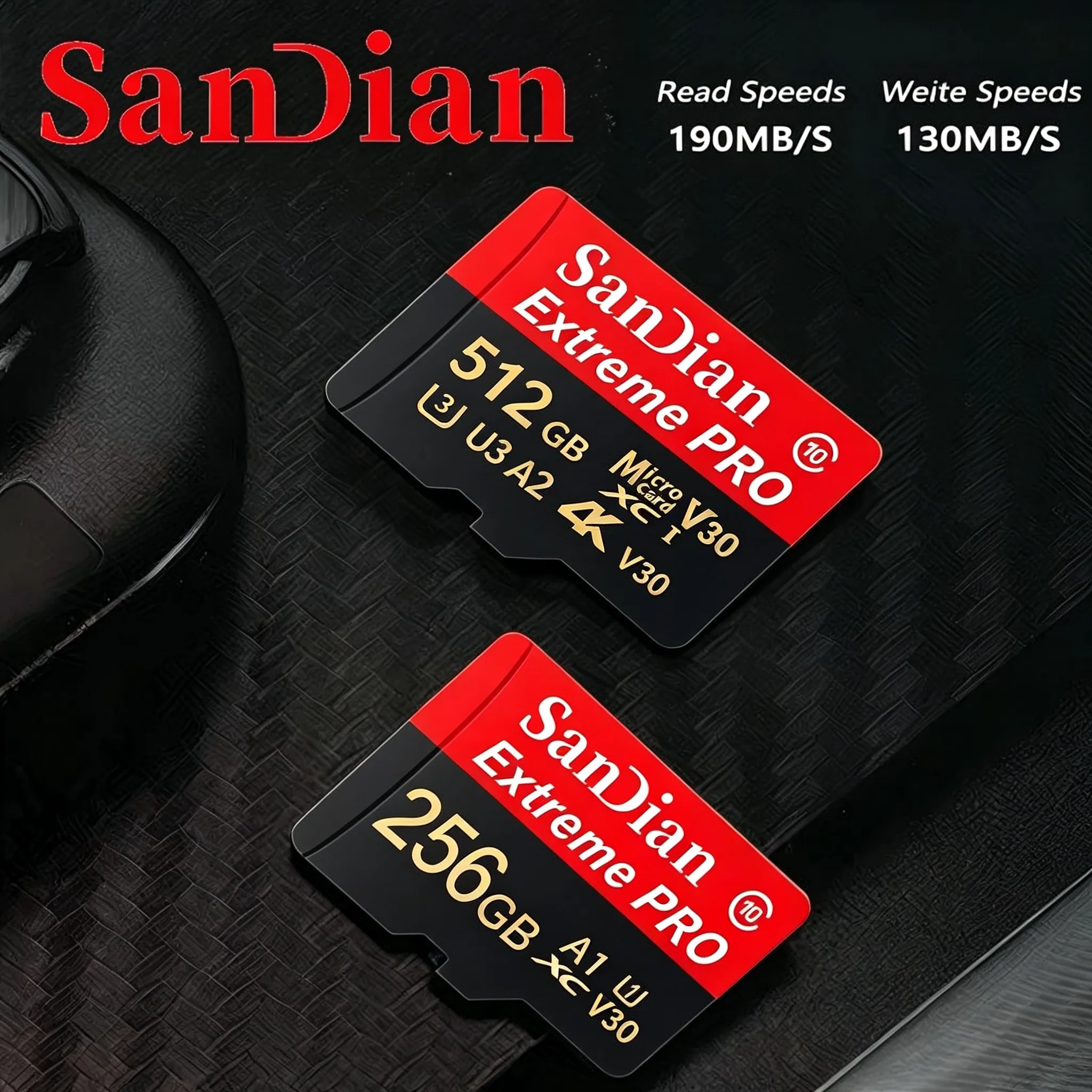 Micro TF SD Card 512GB 32GB 256GB TF Cards SD Cards Memory Card Music Storage V30 for Laptop/PC/Smart TV/PC Mac/Car Camera