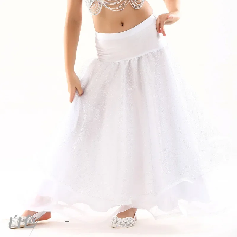 Dancer children's silver wire mesh skirt charm belly dance performance skirt stage focus