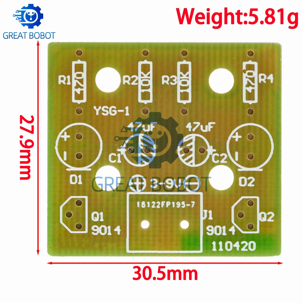 BS  Simple LED Flash DIY Kit - Perfect for Arduino! 1.2mm Parts -  DIY  Kit