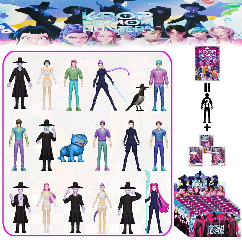 

Kpop Demon Hunters Figure Toys Collectible Blind Bag Demon Hunters Figurines Game Characters Pvc Model Action Figures Decor Toys